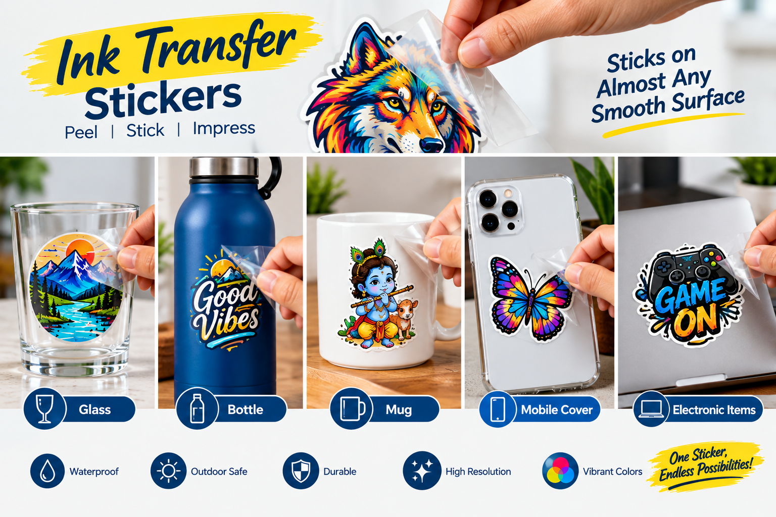 Ink Transfer Sticker ( UV DTF Stickers )